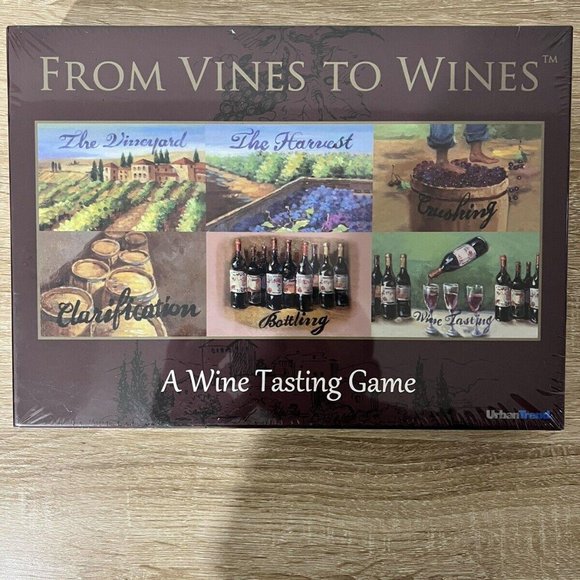 From Vines To Wines Board Game Adult Learning, Wine Tasting Game Urban Trend - Picture 1 of 3